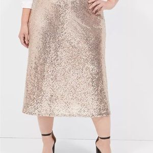 Sequin A-Line Skirt